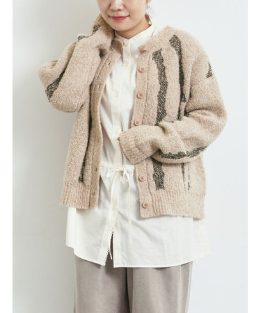 前後2wayジャカード柄ニット