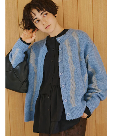 前後2wayジャカード柄ニット