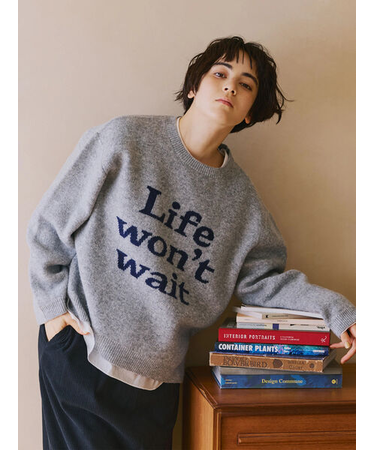 ロゴニットプルオーバー