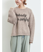 ロゴニットプルオーバー