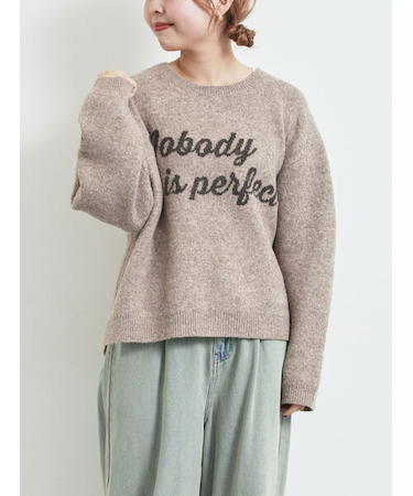 ロゴニットプルオーバー