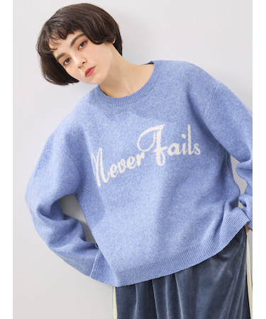 ロゴニットプルオーバー