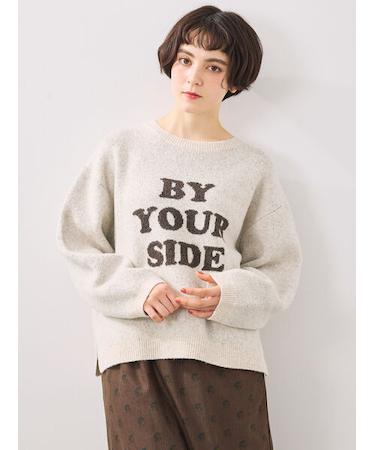 ロゴニットプルオーバー