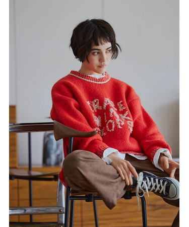 ループロゴニットプルオーバー