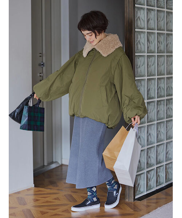 ボア襟マルチWAYブルゾン