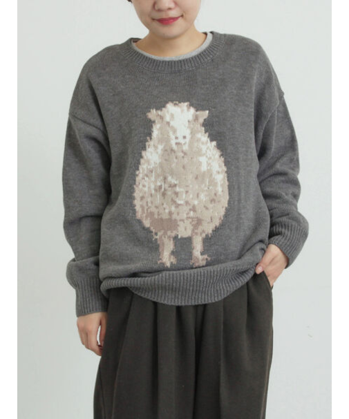 アニマルニットプルオーバー
