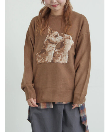 アニマルニットプルオーバー