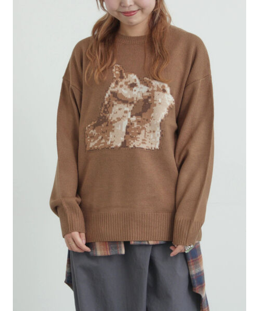 アニマルニットプルオーバー