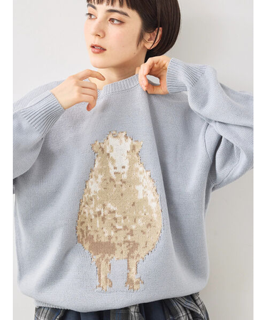 アニマルニットプルオーバー