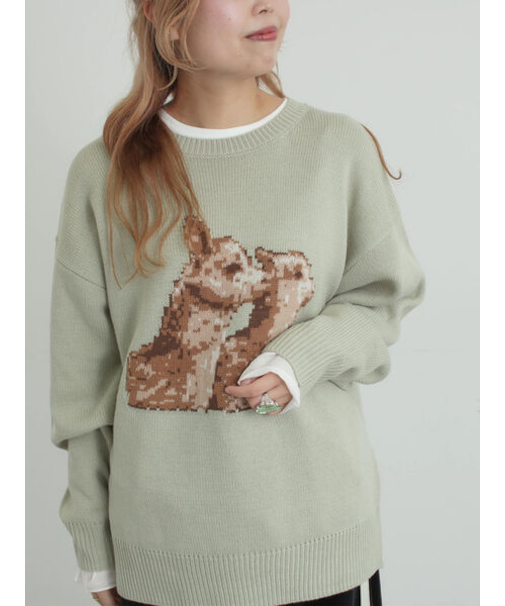 アニマルニットプルオーバー