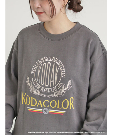 【KODAK】ロゴプリントスウェット