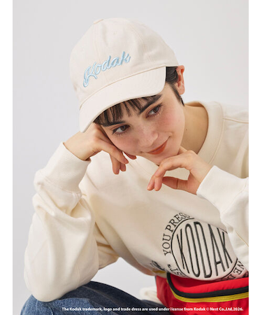 【KODAK】ロゴ刺繍キャップ