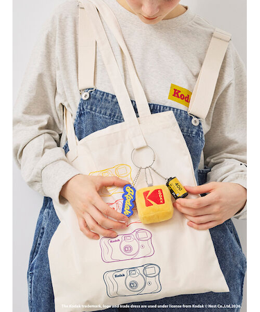 【KODAK】チャーム付きトートバッグ