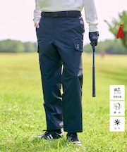 撥水加工/UVカット/接触冷感 スーパーライトサイドポケット ワイドパンツ