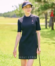 ワイドリブAラインニットワンピ