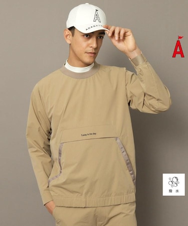 撥水加工 テックスブリッドストレッチ プルオーバー