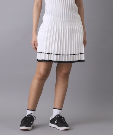 ラインニットプリーツスカート