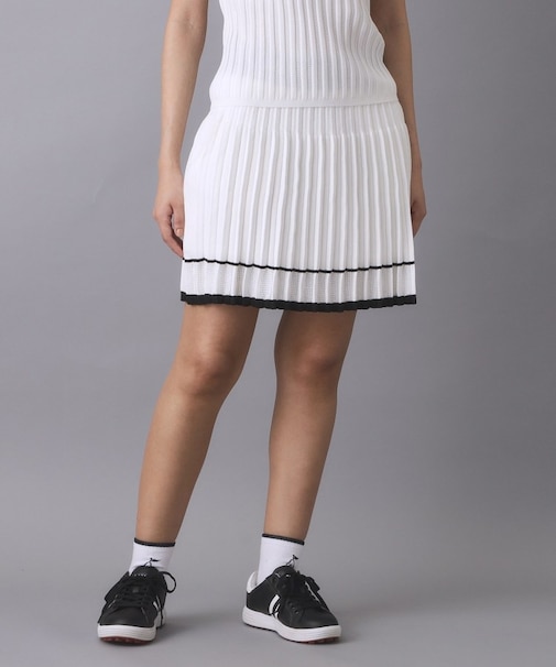 ラインニットプリーツスカート