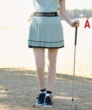 ラインニットプリーツスカート