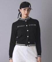 クルーネックショートカーディガン