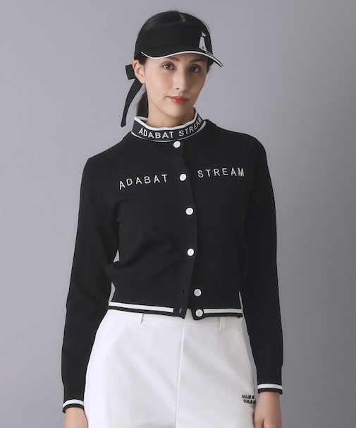 クルーネックショートカーディガン