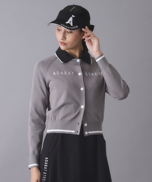 クルーネックショートカーディガン