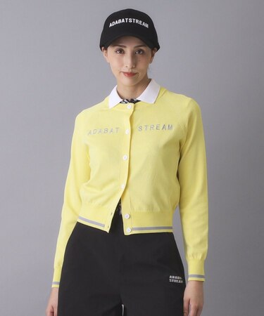 クルーネックショートカーディガン