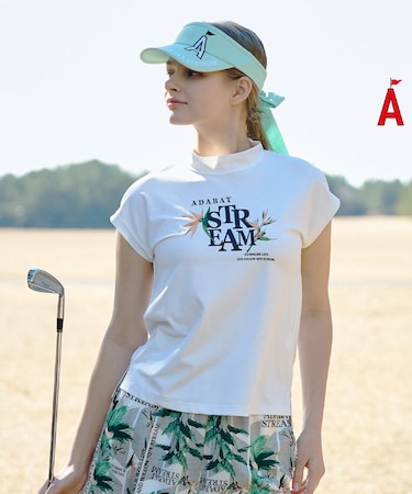 ロゴフラワーフレンチモックT