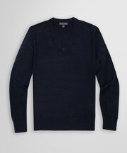 メリノウール Vネックセーター