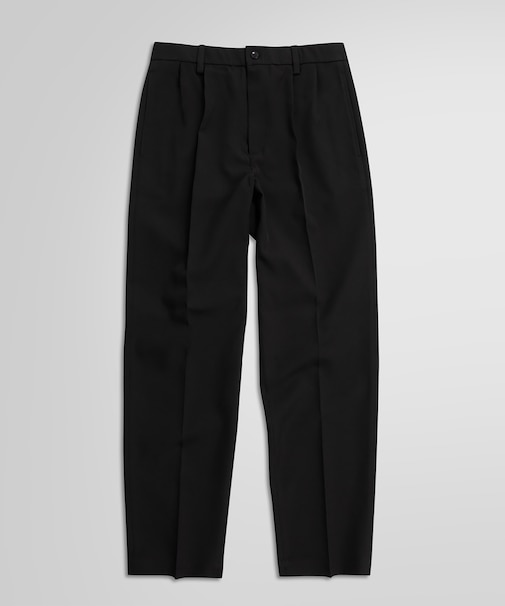 ◆オンラインストア限定◆ストレッチポリエステル　プリーテッド　ウォッシャブルパンツ