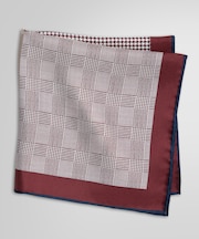 シルクツイル ４パネルプリント ポケットスクエア