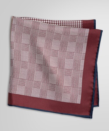 シルクツイル ４パネルプリント ポケットスクエア