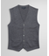 メリノウール Vネックウエストコート