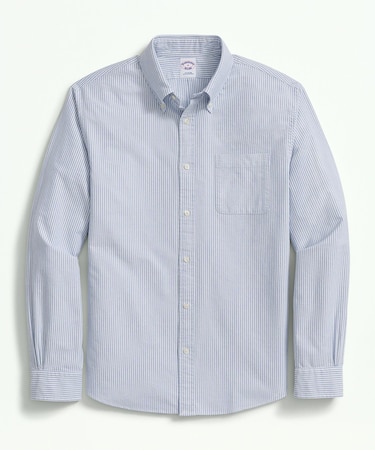 コットン オックスフォード キャンディストライプ フライデーシャツ