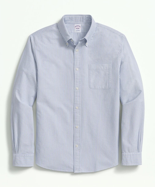 コットン オックスフォード キャンディストライプ フライデーシャツ