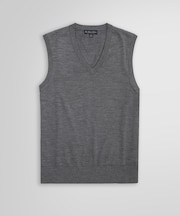 メリノウール　Vネックベスト