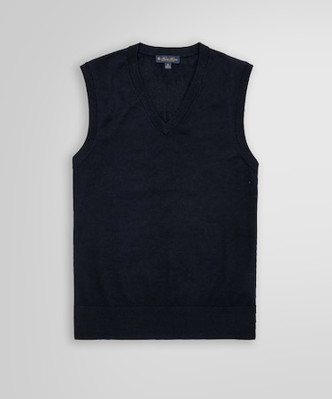 メリノウール　Vネックベスト