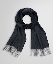 カシミヤ ソリッド リバーシブルマフラー