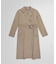 リネン/コットン スプリットスリーブ トレンチコート