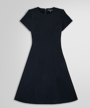 ダブルクロス ストレッチ ショートスリーブドレス