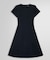 ダブルクロス ストレッチ ショートスリーブドレス