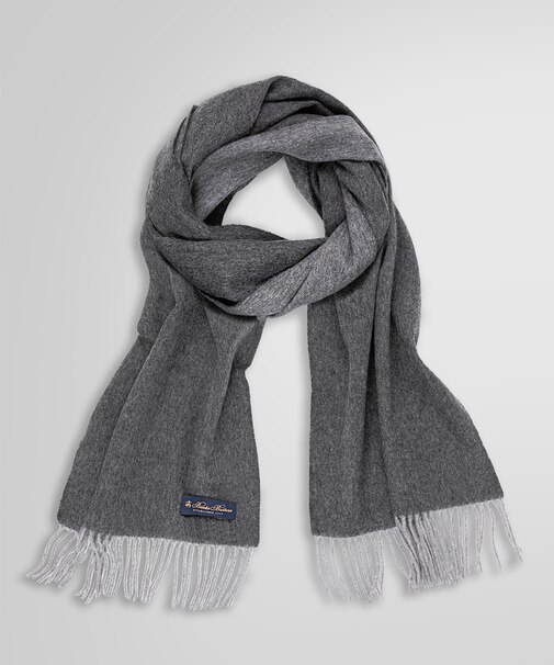 カシミヤ ソリッド リバーシブルマフラー