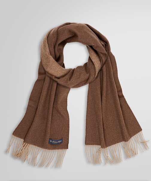 カシミヤ ソリッド リバーシブルマフラー