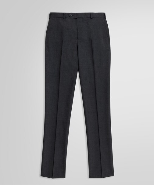 ウール ソリッド プレーンフロント トラウザーズ Classic