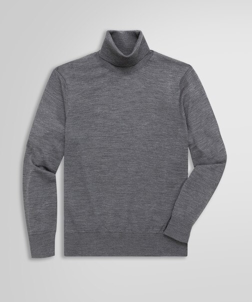 メリノウール タートルネックセーター