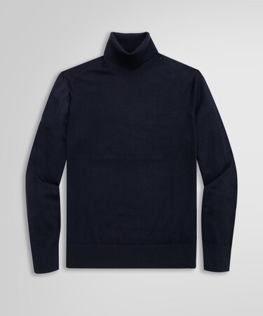 メリノウール タートルネックセーター