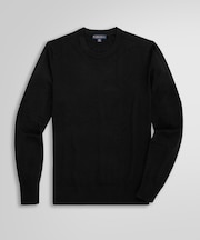 メリノウール　クルーネックセーター