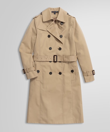 コットン/ポリエステル トレンチコート