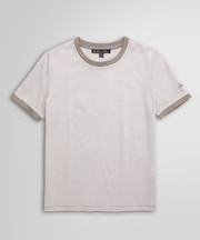 コットン ストライプ リンガーTシャツ