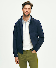 コットン/ナイロン ボマージャケット